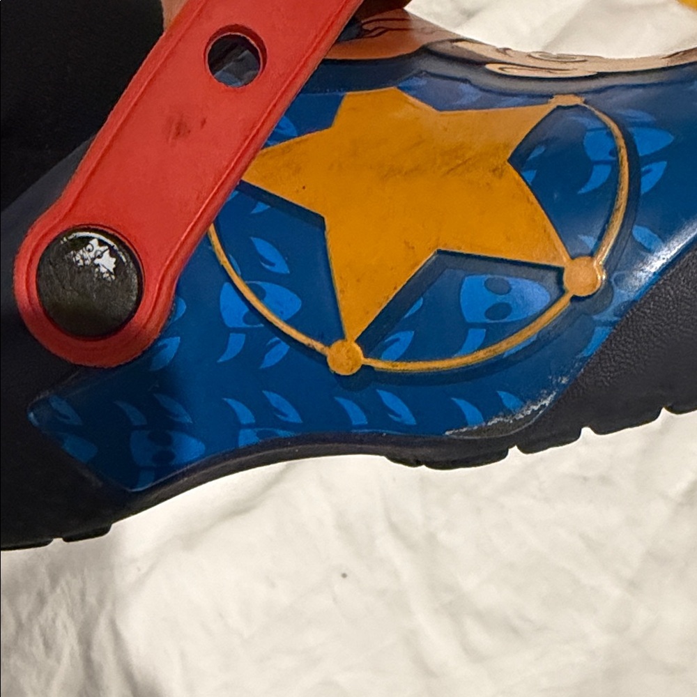 CROCS Kids Toy Story Clogs - Navy and Lime - Picture 6 of 6